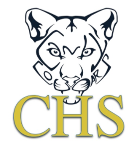 CHS logo - Links in message of block